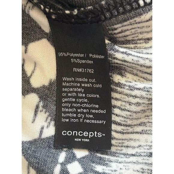 concepts new york womens pants white black size Large Pockets - Picture 12 of 12